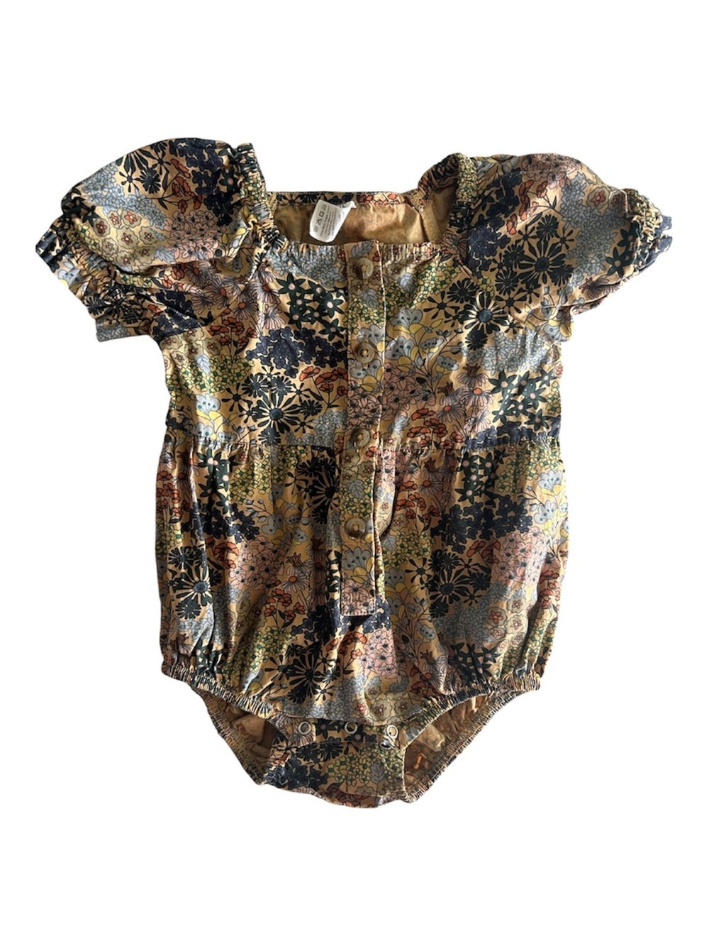 Kate Quinn Floral Bubble Romper | 12–18 Months | Boho Cottagecore